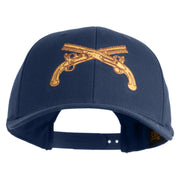 U.S. Army Military Police Insignia Embroidered Retro Cotton Blend Snapback Cap - Navy OSFM