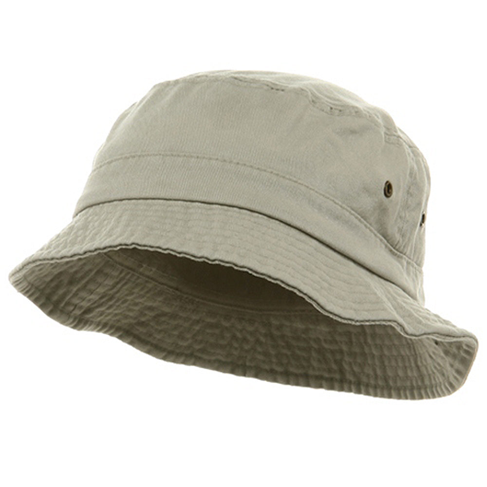 e4Hats.com Striped Hat Band Fisherman Bucket Hat - Grey Black S-M