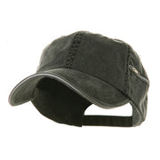 Low Profile Washed Side Zipper Pocket Cap