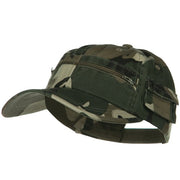 Casual Style Camo Washed Pocket Cap
