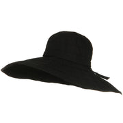 Packable and Crushable Ribbon 6 Inch Brim Hat