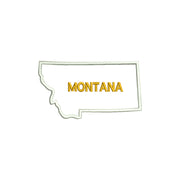 Montana with Map Outline