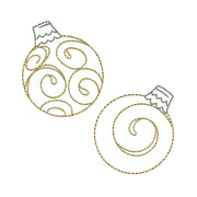 Glitter Christmas Ornament Logo