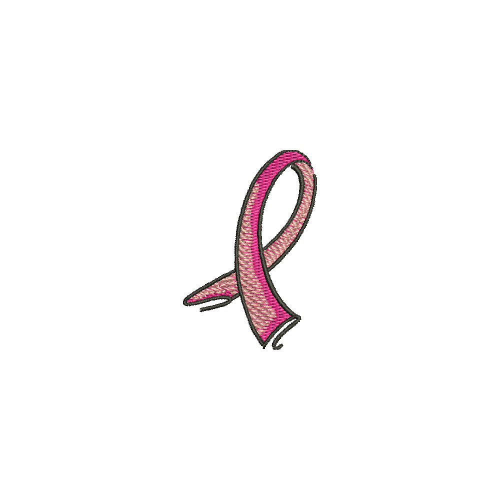 Hot Pink Ribbon Breast Cancer Mark