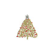 Glitter Merry Christmas Tree