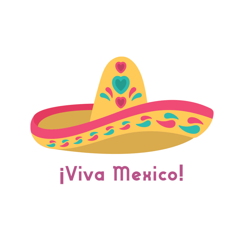 Viva Mexico Sombrero | Celebrations DTG Printing Design | e4Hats