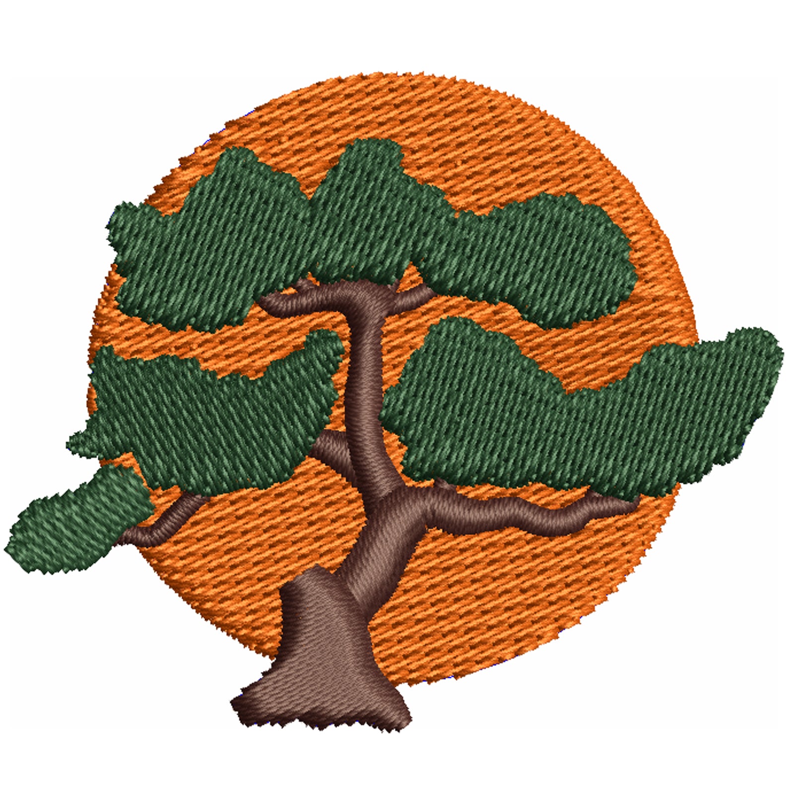 bonsai tree embroidery Karate Bonsai Tree