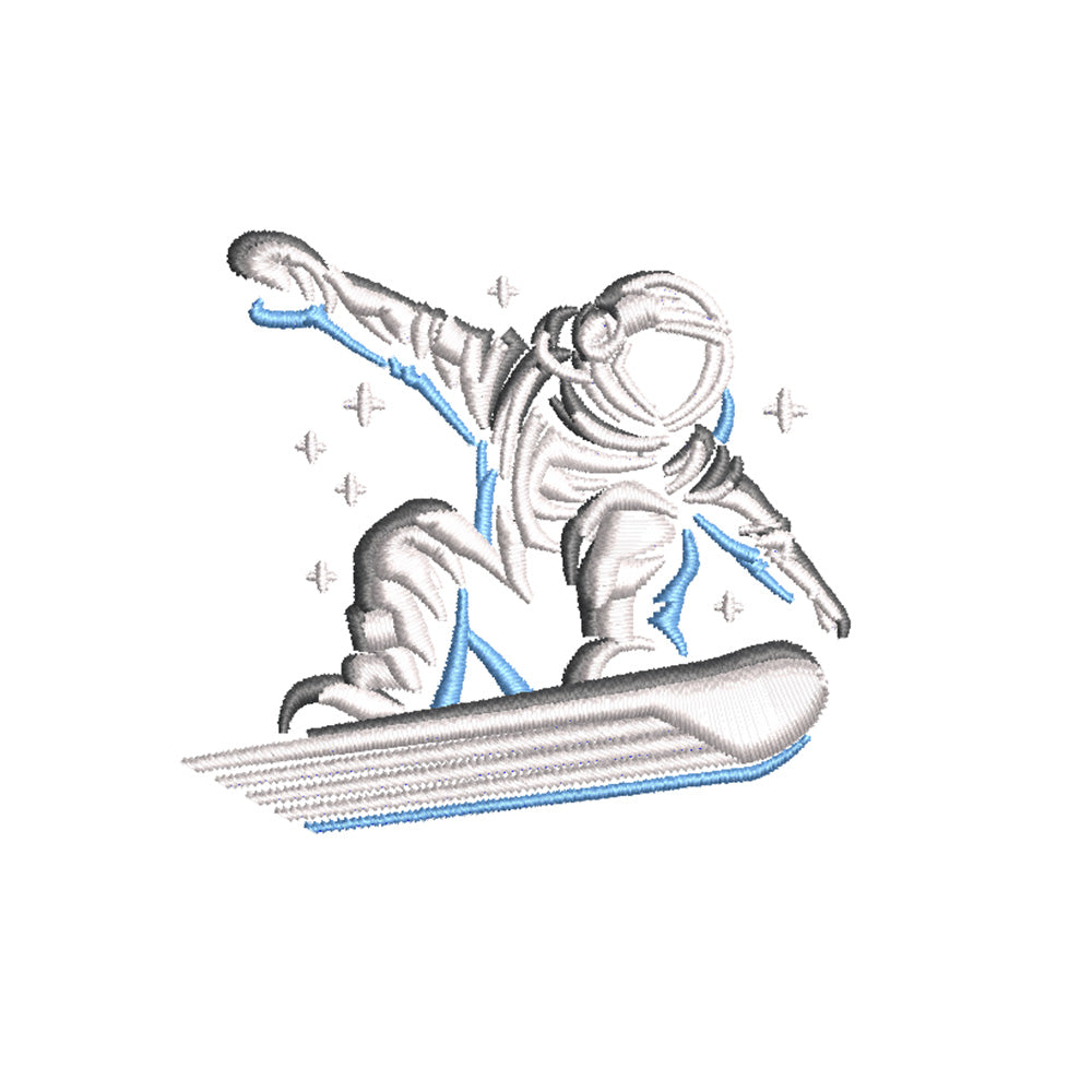 Astronaut Rides Leisure Digitized Embroidery Design E4Hats E4Hats astronaut-rides-leisure-digitized-embroidery-design-e4hats-e4hats