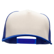 Premium Pro Style 5 Panels Mesh Cap - Royal-Stone-Royal OSFM