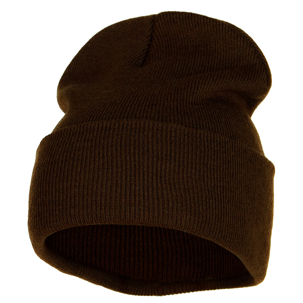 12 inch Acrylic Blank Cuff Long Beanie Beanie Hat e4Hats