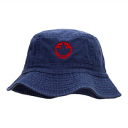Lined Canada Leaf Embroidered Bucket Hat