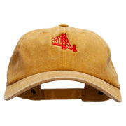 Golden Bridge Embroidered Unstructured Cotton Cap