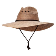 Fedora 4 in large brim Palm Braid Hat - Dk-Palm 57CM