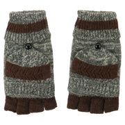 Men's Acrylic Fingerless Cuff Gloves