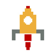 Invador Spaceship Heat Transfer Sticker