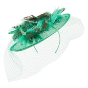 Animal Print Fascinator With Netting