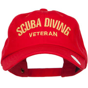 Scuba Diving Veteran Embroidered Unstructured Cap