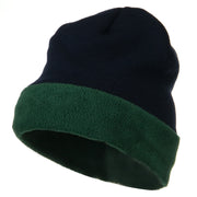 Fleece Brim Winter Knitted Beanie
