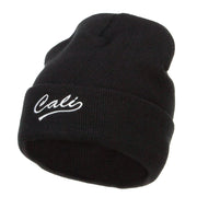 Cali Embroidered Big Size Beanie