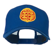 Circular Celtic Design Embroidered Trucker Cap