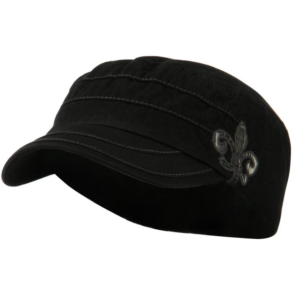 Casquette Cadet Army YeeHeen Homme Femme - Sergé Coton Cuir PU Réglable Militaire