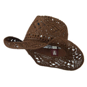 Solid Color Straw Cowboy Hat