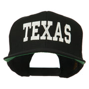 College Texas Embroidered Snapback Cap