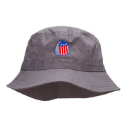 US Dog Tags Embroidered Cotton Bucket Hat