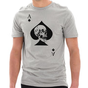 Special Forces Ace Death Card Graphic Short Sleeve Cotton Jersey T-Shirt