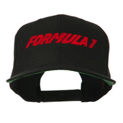 Formula 1 Embroidered Flat Bill Cap