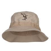 Fly Fishing Man Embroidered Big Golfer Hat