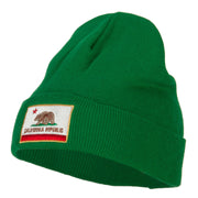 California Republic Embroidered Big Size Long Beanie