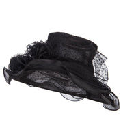 Polka Dot 3 Flowers Organza Hat