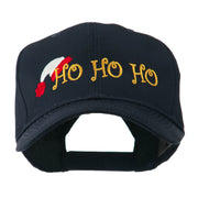 Christmas Ho Ho Ho with Hat Embroidered Cap