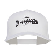 Fish Bone Embroidered Mesh Cap