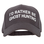 I'd Rather Be Ghost Hunting Heat Transfer 5 Panel Cotton Jersey Knit Cap