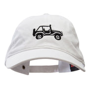 4WD Vehicle Embroidered Washed Pigment Dyed Cotton Twill Cap