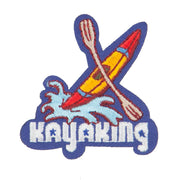 Kayaking Embroidered Patches