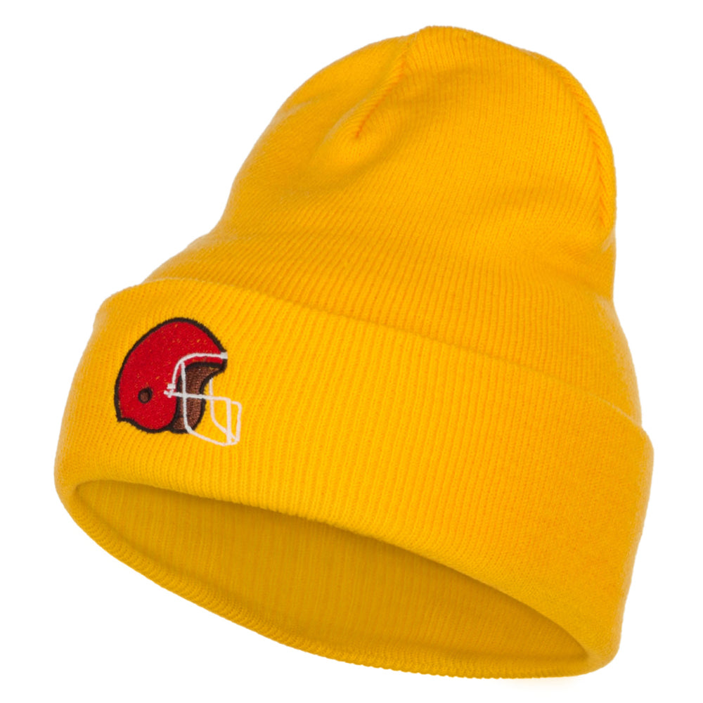 beanie under football helmet Football Helmet Embroidered Long Beanie | Athletics Designed