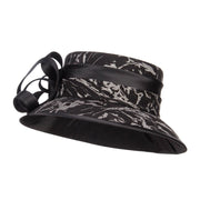 Telescope Crown Fashion Organza Hat