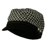 Libby Silver Button Cabbie Cap