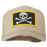 Jolly Roger Skull Military Patched Cap