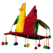 Multi Color Sequined Jester Hat