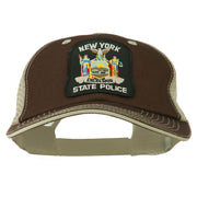 NY State Police Patched Big Size Washed Mesh Cap