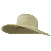 Woman's Paper Braid Ribbon Tie Hat
