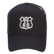 US Route 66 Embroidered Mesh Cap
