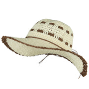 Women's Toyo Braid Ribbon Woven Hat