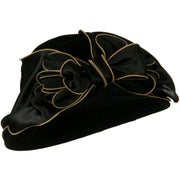 Satin Band Velvet Hat