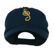 Treble Clef Embroidered Cap