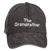 The Grandfather Embroidered Big Washed Cap
